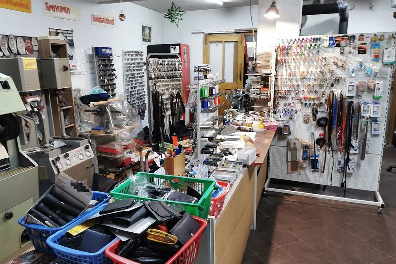 Locksmith and key shop interior